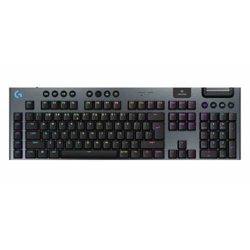 Купить Клавиатура Logitech G915 X Lightspeed GL Clicky Switch Wireless (920-012709) Black - цена в Харькове, Киеве, Днепре, Одессе
в интернет-магазине Telemart фото