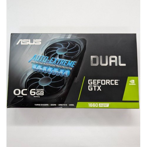 Відеокарта Asus GeForce GTX 1660 SUPER Dual Evo OC 6144MB (DUAL-GTX1660S-O6G-EVO) (Відновлено продавцем, 681853) купити з перевіркою сумісності: огляд, характеристики, ціна у Києві, Львові, Вінниці, Хмельницькому, Івано-Франківську, Україні | інтернет-магазин TELEMART.UA фото