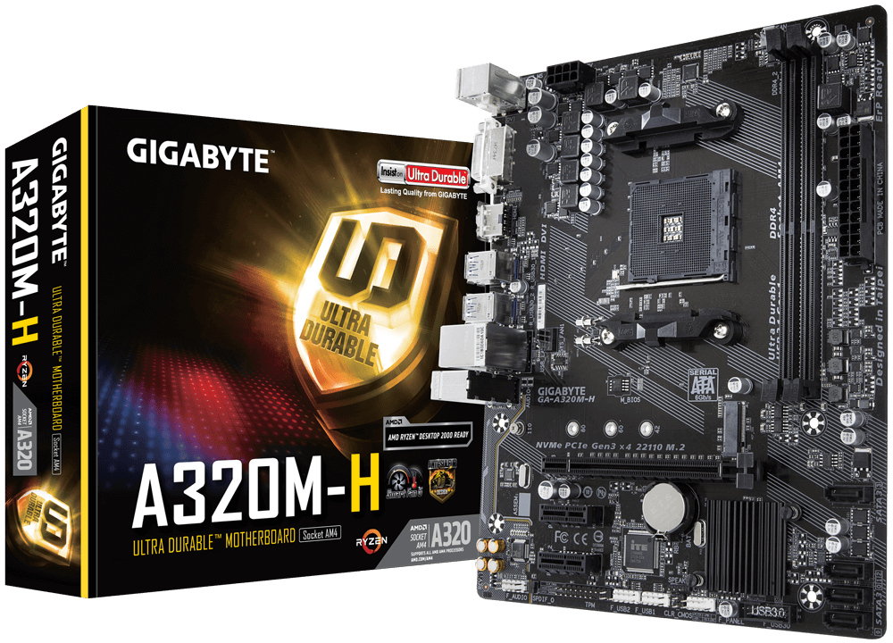 Материнська плата Gigabyte GAA320MH (sAM4, AMD A320) (Відновлено
