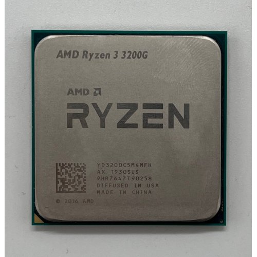 Процесор AMD Ryzen 3 3200G 3.6(4)GHz 4MB sAM4 Tray (YD3200C5M4MFH) (Відновлено продавцем, 681863) купити з перевіркою сумісності: огляд, характеристики, ціна у Києві, Львові, Вінниці, Хмельницькому, Івано-Франківську, Україні | інтернет-магазин TELEMART.UA фото