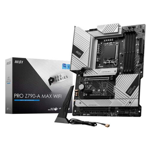 Материнська плата MSI PRO Z790-A MAX WIFI (s1700, Intel Z790) (Відновлено продавцем, 681868) купити з перевіркою сумісності: огляд, характеристики, ціна у Києві, Львові, Вінниці, Хмельницькому, Івано-Франківську, Україні | інтернет-магазин TELEMART.UA фото