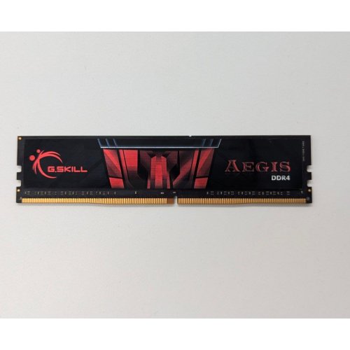 Купить Озу G.Skill DDR4 4GB 2400Mhz Aegis (F4-2400C17S-4GIS) (Восстановлено продавцом, 681951) с проверкой совместимости: обзор, характеристики, цена в Киеве, Днепре, Одессе, Харькове, Украине | интернет-магазин TELEMART.UA фото