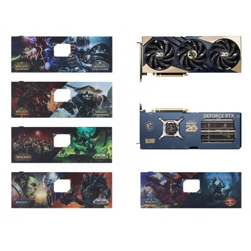 Фото Відеокарта MSI GeForce RTX 4070 SUPER GAMING SLIM World of Warcraft Edition 12228MB (RTX 4070 SUPER 12G GAMING SLIM WORLD OF WARCRAFT EDITION)