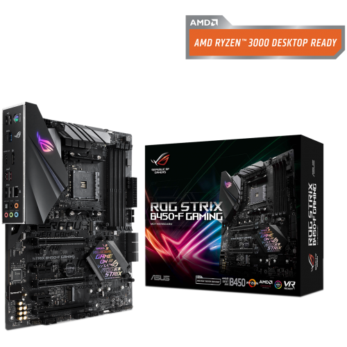 Купить Материнская плата Asus ROG STRIX B450-F GAMING (sAM4, AMD B450) (Восстановлено продавцом, 682154) с проверкой совместимости: обзор, характеристики, цена в Киеве, Днепре, Одессе, Харькове, Украине | интернет-магазин TELEMART.UA фото