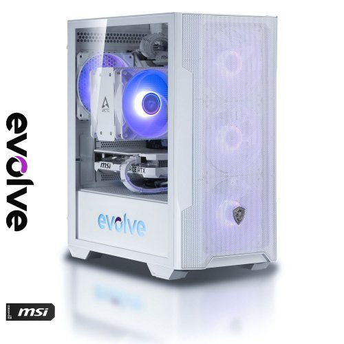 Комп'ютер EVOLVE PoweredBy MSI 5H+ (EVOP-G5HR750FN406-D532S1TWHSH) White/Shadow купити в Україні: Київ, Львів, Хмельницький, Тернопіль, Івано-Франківськ | Низька ціна, відгуки, характеристики від TELEMART фото