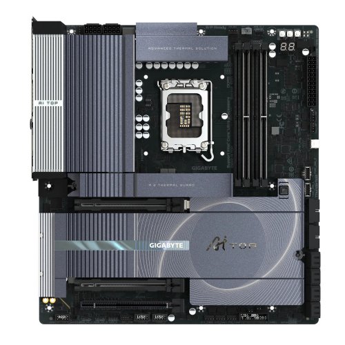 Материнська плата Gigabyte Z890 AI TOP (s1851, Intel Z890) купити з перевіркою сумісності: огляд, характеристики, ціна у Києві, Львові, Вінниці, Хмельницькому, Івано-Франківську, Україні | інтернет-магазин TELEMART.UA фото