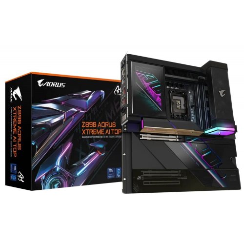 Материнська плата Gigabyte Z890 AORUS XTREME AI TOP (s1851, Intel Z890) купити з перевіркою сумісності: огляд, характеристики, ціна у Києві, Львові, Вінниці, Хмельницькому, Івано-Франківську, Україні | інтернет-магазин TELEMART.UA фото