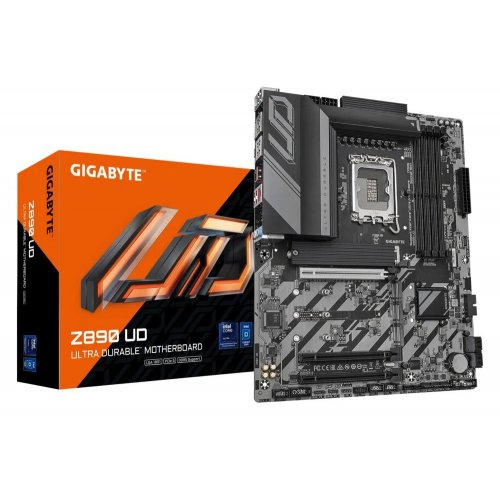 Купить Материнская плата Gigabyte Z890 UD (s1851, Intel Z890) с проверкой совместимости: обзор, характеристики, цена в Киеве, Днепре, Одессе, Харькове, Украине | интернет-магазин TELEMART.UA фото