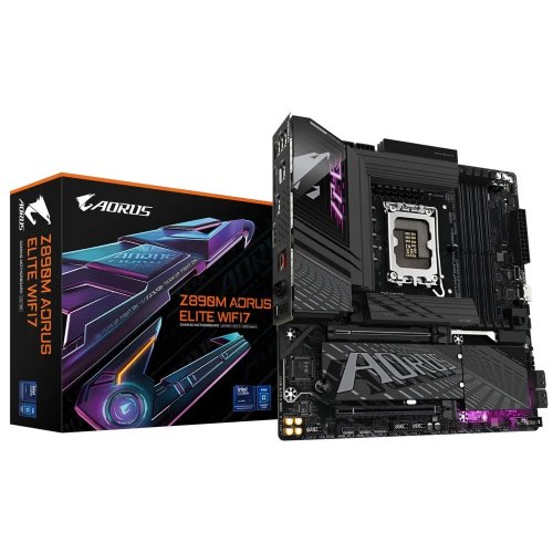 Купить Материнская плата Gigabyte Z890M AORUS ELITE WIFI7 (s1851, Intel Z890) с проверкой совместимости: обзор, характеристики, цена в Киеве, Днепре, Одессе, Харькове, Украине | интернет-магазин TELEMART.UA фото