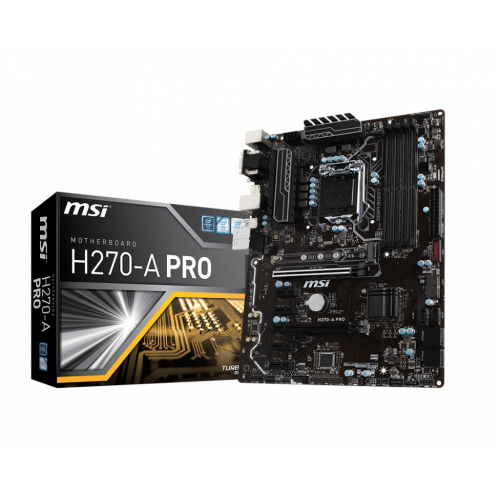 Продати Материнська плата MSI H270-A PRO (s1151, Intel H270) за Trade-In у інтернет-магазині Телемарт - Київ, Дніпро, Україна фото