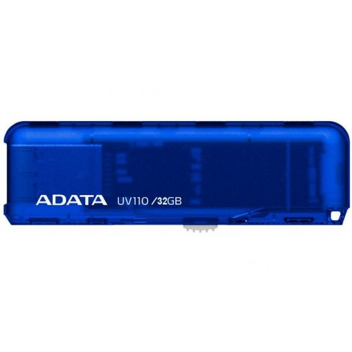 Купить Накопитель A-Data UV110 32GB USB 2.0 Blue (AUV110-32G-RBL) - цена в Харькове, Киеве, Днепре, Одессе
в интернет-магазине Telemart фото