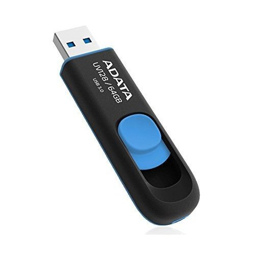 Купить Накопитель A-Data UV128 64GB USB 3.0 Black Blue (AUV128-64G-RBE) - цена в Харькове, Киеве, Днепре, Одессе
в интернет-магазине Telemart фото