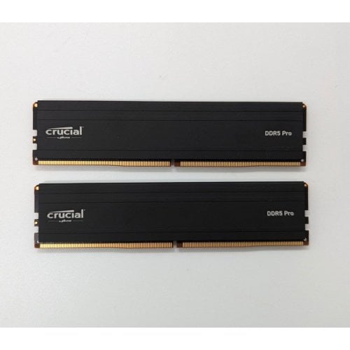 Озп Crucial DDR5 32GB (2x16GB) 5600Mhz Pro (CP2K16G56C46U5) (Відновлено продавцем, 682580) купити з перевіркою сумісності: огляд, характеристики, ціна у Києві, Львові, Вінниці, Хмельницькому, Івано-Франківську, Україні | інтернет-магазин TELEMART.UA фото