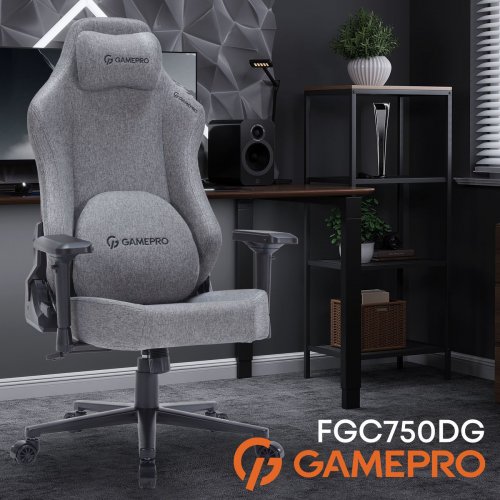 Ігрове крісло GamePro FGC750DG L Dark Grey купити в Україні: Київ, Львів, Хмельницький, Тернопіль, Івано-Франківськ | Низька ціна, відгуки, характеристики від TELEMART фото