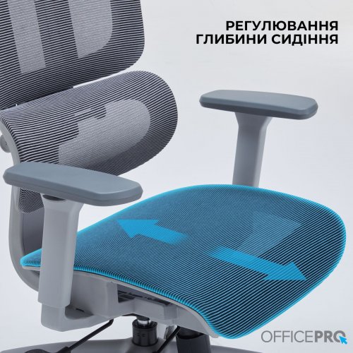 Офисное кресло OfficePro OC680 Grey купить в Украине: Киев, Днепр, Харьков, Одесса  | Низкая цена, отзывы, характеристики от TELEMART фото