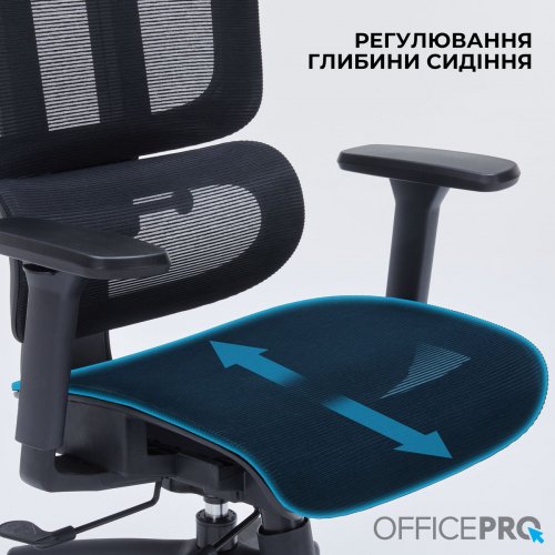 Офисное кресло OfficePro OC680 Black купить в Украине: Киев, Днепр, Харьков, Одесса  | Низкая цена, отзывы, характеристики от TELEMART фото