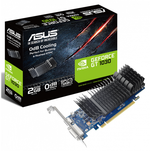 Photo Video Graphic Card Asus GeForce GT 1030 Low profile 2048MB (GT1030-SL-2G-BRK)