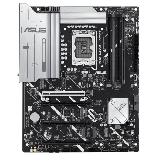 Материнська плата Asus Z890 MAX GAMING WIFI7 (s1851, Intel Z890) купити з перевіркою сумісності: огляд, характеристики, ціна у Києві, Львові, Вінниці, Хмельницькому, Івано-Франківську, Україні | інтернет-магазин TELEMART.UA фото