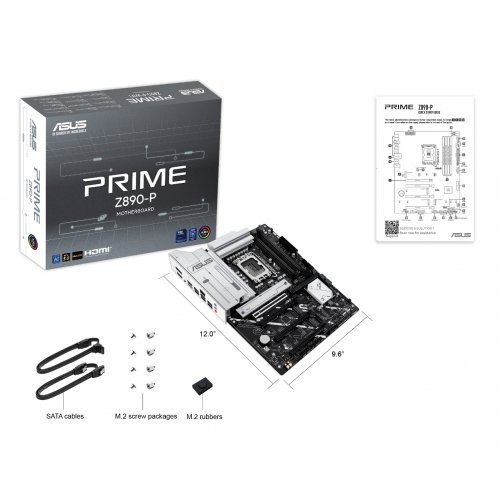 Купить Материнская плата Asus PRIME Z890-P (s1851, Intel Z890) с проверкой совместимости: обзор, характеристики, цена в Киеве, Днепре, Одессе, Харькове, Украине | интернет-магазин TELEMART.UA фото