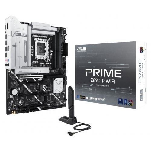 Материнська плата Asus PRIME Z890-P WIFI (s1851, Intel Z890) купити з перевіркою сумісності: огляд, характеристики, ціна у Києві, Львові, Вінниці, Хмельницькому, Івано-Франківську, Україні | інтернет-магазин TELEMART.UA фото