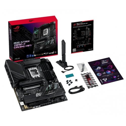 Материнська плата Asus ROG STRIX Z890-F GAMING WIFI (s1851, Intel Z890) купити з перевіркою сумісності: огляд, характеристики, ціна у Києві, Львові, Вінниці, Хмельницькому, Івано-Франківську, Україні | інтернет-магазин TELEMART.UA фото