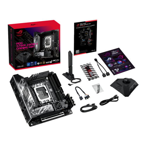 Материнська плата Asus ROG STRIX Z890-I GAMING WIFI (s1851, Intel Z890) купити з перевіркою сумісності: огляд, характеристики, ціна у Києві, Львові, Вінниці, Хмельницькому, Івано-Франківську, Україні | інтернет-магазин TELEMART.UA фото