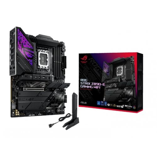 Материнська плата Asus ROG STRIX Z890-E GAMING WIFI (s1851, Intel Z890) купити з перевіркою сумісності: огляд, характеристики, ціна у Києві, Львові, Вінниці, Хмельницькому, Івано-Франківську, Україні | інтернет-магазин TELEMART.UA фото