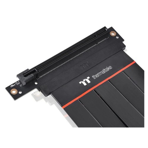 Купити Райзер Thermaltake PCI Express Extender 90° PCIe 4.0 200mm (AC-060-CO1OTN-C2) Black - ціна в Києві, Львові, Вінниці, Хмельницькому, Франківську, Україні | інтернет-магазин TELEMART.UA фото