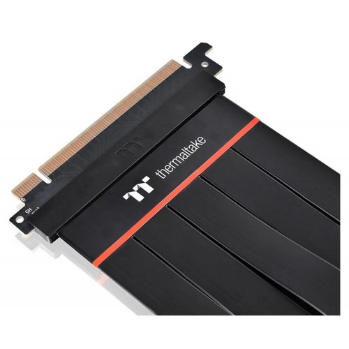 Купити Райзер Thermaltake PCI Express Extender 90° PCIe 4.0 200mm (AC-060-CO1OTN-C2) Black - ціна в Києві, Львові, Вінниці, Хмельницькому, Франківську, Україні | інтернет-магазин TELEMART.UA фото