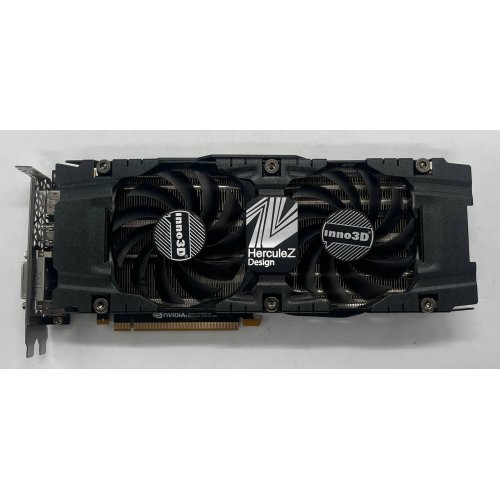 Відеокарта Inno3D GeForce GTX 1080 TI X2 11264MB (N108T-1SDN-Q6MN) (Відновлено продавцем, 682953) купити з перевіркою сумісності: огляд, характеристики, ціна у Києві, Львові, Вінниці, Хмельницькому, Івано-Франківську, Україні | інтернет-магазин TELEMART.UA фото