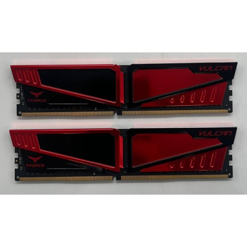 Купить Озу Team DDR4 16GB (2x8GB) 2400Mhz T-Force Vulcan (TLRED48G2400HC14BK) (Восстановлено продавцом, 682980) с проверкой совместимости: обзор, характеристики, цена в Киеве, Днепре, Одессе, Харькове, Украине | интернет-магазин TELEMART.UA фото