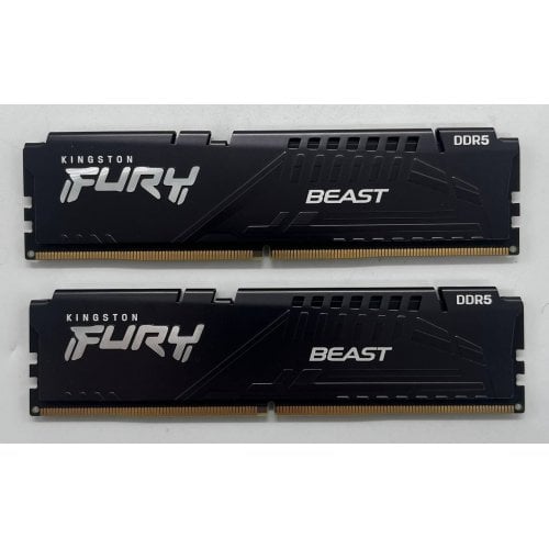 Купить Озу Kingston DDR5 32GB (2x16GB) 6000Mhz FURY Beast Black (KF560C40BBK2-32) (Восстановлено продавцом, 682984) с проверкой совместимости: обзор, характеристики, цена в Киеве, Днепре, Одессе, Харькове, Украине | интернет-магазин TELEMART.UA фото