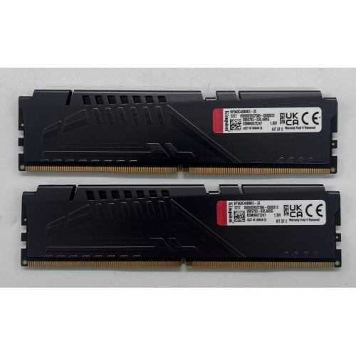 Озп Kingston DDR5 32GB (2x16GB) 6000Mhz FURY Beast Black (KF560C40BBK2-32) (Відновлено продавцем, 682984) купити з перевіркою сумісності: огляд, характеристики, ціна у Києві, Львові, Вінниці, Хмельницькому, Івано-Франківську, Україні | інтернет-магазин TELEMART.UA фото