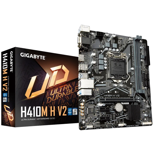 Материнська плата Gigabyte H410M H V2 (s1200, Intel H410) (Відновлено продавцем, 683004) купити з перевіркою сумісності: огляд, характеристики, ціна у Києві, Львові, Вінниці, Хмельницькому, Івано-Франківську, Україні | інтернет-магазин TELEMART.UA фото