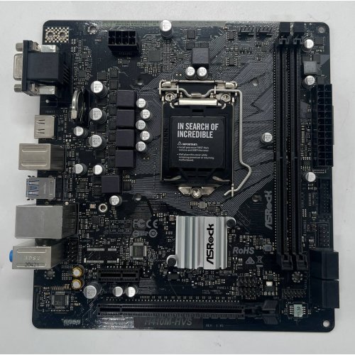 Купить Материнская плата AsRock H410M-HVS (s1200, Intel H410) (Восстановлено продавцом, 683018) с проверкой совместимости: обзор, характеристики, цена в Киеве, Днепре, Одессе, Харькове, Украине | интернет-магазин TELEMART.UA фото