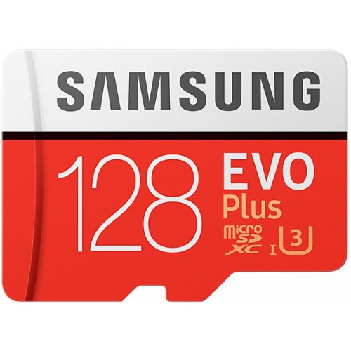 Купить Карта памяти Samsung Evo Plus microSDXC 128GB Class 10 UHS-I U3 R100/W90MB/s (с адаптером) (MB-MC128GA/APC) - цена в Харькове, Киеве, Днепре, Одессе
в интернет-магазине Telemart фото
