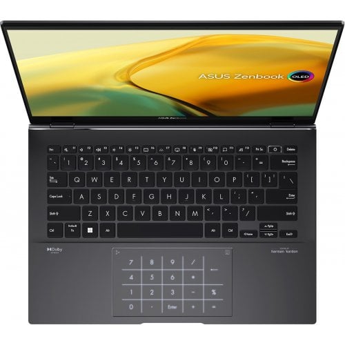 Купити Ноутбук Asus Zenbook 14 OLED UM3402YA-KM697 (90NB0W95-M016W0) Jade Black - ціна в Києві, Львові, Вінниці, Хмельницькому, Франківську, Україні | інтернет-магазин TELEMART.UA фото