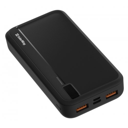 Купити Powerbank ColorWay 20000mAh High-Power 22.5W (CW-PB200LPA4BK-PD) Black - ціна в Києві, Львові, Вінниці, Хмельницькому, Франківську, Україні | інтернет-магазин TELEMART.UA фото