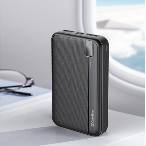 Купити Powerbank ColorWay 20000mAh High-Power 22.5W (CW-PB200LPA4BK-PD) Black - ціна в Києві, Львові, Вінниці, Хмельницькому, Франківську, Україні | інтернет-магазин TELEMART.UA фото