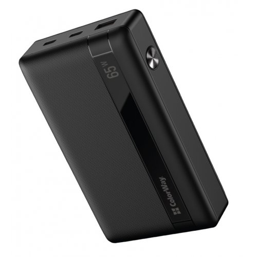 Купить Powerbank ColorWay 20000mAh Powerful 65W (CW-PB200LPA3BK-PDD) Black - цена в Харькове, Киеве, Днепре, Одессе
в интернет-магазине Telemart фото