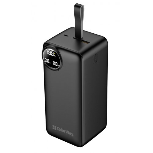 Купити Powerbank ColorWay 50000mAh LCD 22.5W (CW-PB500LPA4BK-PDD) Black - ціна в Києві, Львові, Вінниці, Хмельницькому, Франківську, Україні | інтернет-магазин TELEMART.UA фото