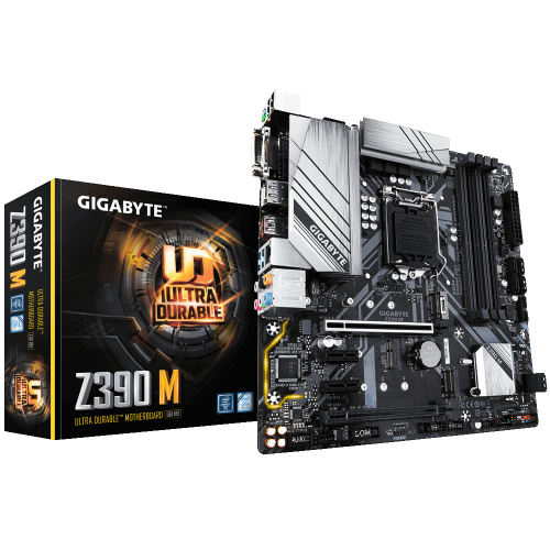 Материнська плата Gigabyte Z390 M (s1151-V2, Intel Z390) (Відновлено продавцем, 683968) купити з перевіркою сумісності: огляд, характеристики, ціна у Києві, Львові, Вінниці, Хмельницькому, Івано-Франківську, Україні | інтернет-магазин TELEMART.UA фото