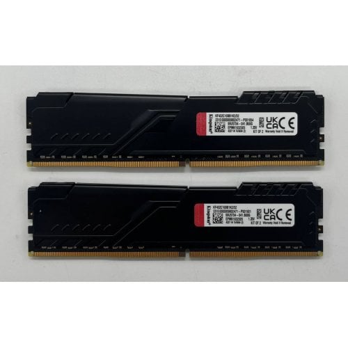 Купить Озу Kingston DDR4 32GB (2x16GB) 3200Mhz FURY Beast Black (KF432C16BB1K2/32) (Восстановлено продавцом, 683969) с проверкой совместимости: обзор, характеристики, цена в Киеве, Днепре, Одессе, Харькове, Украине | интернет-магазин TELEMART.UA фото