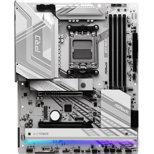 Купить Материнская плата AsRock X870 Pro RS (sAM5, AMD X870) с проверкой совместимости: обзор, характеристики, цена в Киеве, Днепре, Одессе, Харькове, Украине | интернет-магазин TELEMART.UA фото