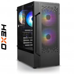 Компьютер HEXO Gaming RTX3050 Base (HGB-3600N3050-16S500BKSH) Black/Shadow / AMD Ryzen 5 3600 (3.6–4.2 ГГц), 6 ядер / RTX 3050 / 16 ГБ (DDR4) / 500 ГБ (SSD)