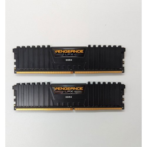 Купить Озу Corsair DDR4 16GB (2x8GB) 3600Mhz Vengeance LPX Black (CMK16GX4M2D3600C16) (Восстановлено продавцом, 683995) с проверкой совместимости: обзор, характеристики, цена в Киеве, Днепре, Одессе, Харькове, Украине | интернет-магазин TELEMART.UA фото