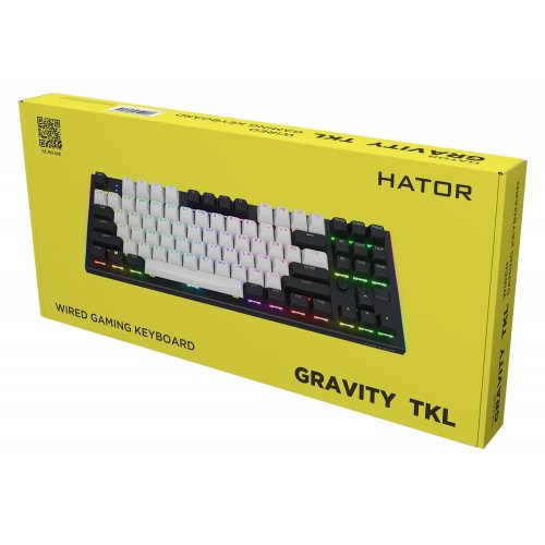 Купити Клавіатура HATOR Gravity TKL Aurum Orange Linear Rev.2.0 (HTK560UA) Black - ціна в Києві, Львові, Вінниці, Хмельницькому, Франківську, Україні | інтернет-магазин TELEMART.UA фото