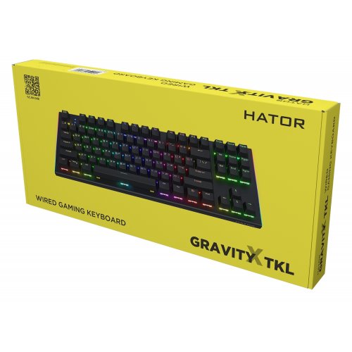 Фото Клавиатура HATOR Gravity X TKL Aurum Orange Linear Rev.2.0 (HTK550UA) Black