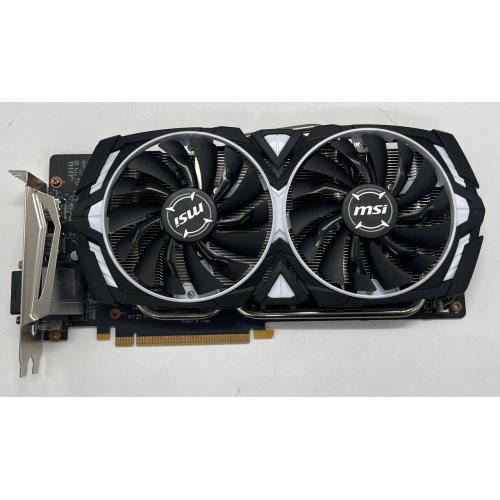 Відеокарта MSI GeForce GTX 1060 Armor OC V1 6144MB (GTX 1060 ARMOR 6G OCV1) (Відновлено продавцем, 684373) купити з перевіркою сумісності: огляд, характеристики, ціна у Києві, Львові, Вінниці, Хмельницькому, Івано-Франківську, Україні | інтернет-магазин TELEMART.UA фото