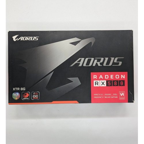 Відеокарта Gigabyte Radeon RX 580 AORUS XTR 8192MB (GV-RX580XTRAORUS-8GD) (Відновлено продавцем, 684411) купити з перевіркою сумісності: огляд, характеристики, ціна у Києві, Львові, Вінниці, Хмельницькому, Івано-Франківську, Україні | інтернет-магазин TELEMART.UA фото